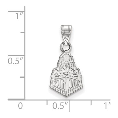 Purdue University 10K White Gold Boilermakers Train Small Pendant – view 2
