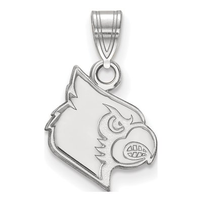 University of Louisville 10K White Gold Small Cardinal Pendant