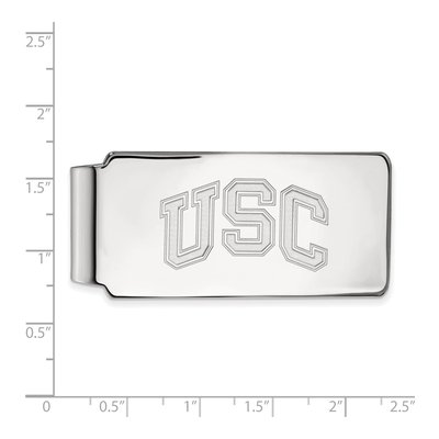 10K White Gold University Of Southern California U-S-C Money Clip – view 2