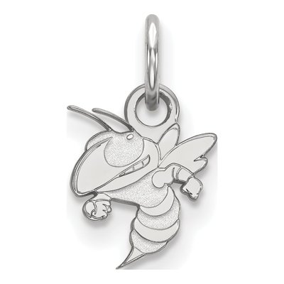 Georgia Institute of Technology 10K White Gold Jacket Extra Small Pendant