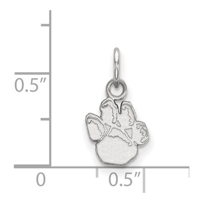 University of Pittsburgh 10K White Gold Panther Paw Extra Small Pendant – view 2