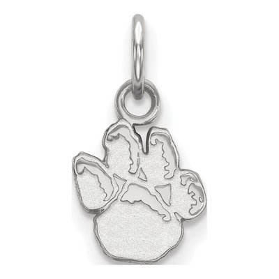 University of Pittsburgh 10K White Gold Panther Paw Extra Small Pendant