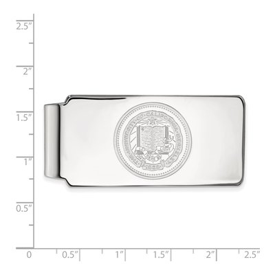 10K White Gold Logoart University Of California Berkeley Crest Money Clip – view 2