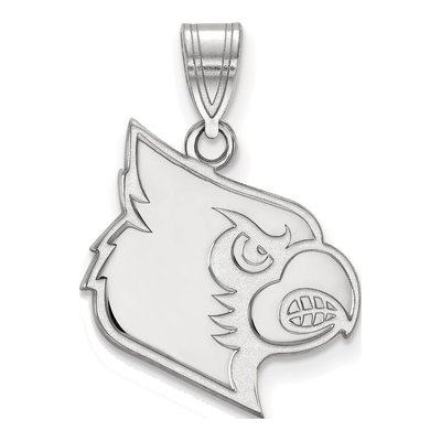 University of Louisville 10K White Gold Large Cardinal Pendant