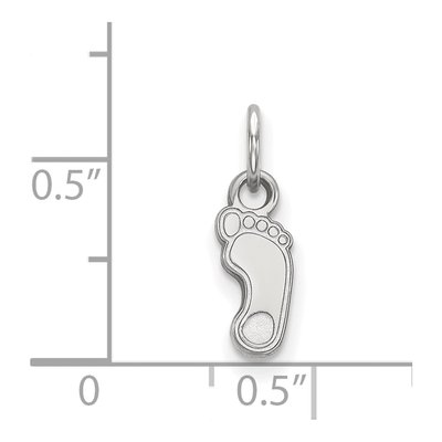 University of North Carolina 10K White Gold Tar Heel Extra Small Pendant – view 2