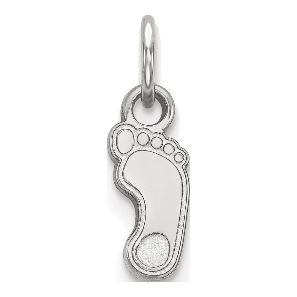 10K White Gold Logoart University Of North Carolina Tar Heel Extra Small Pendant