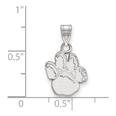 University of Pittsburgh 10K White Gold Panther Paw Small Pendant – view 2