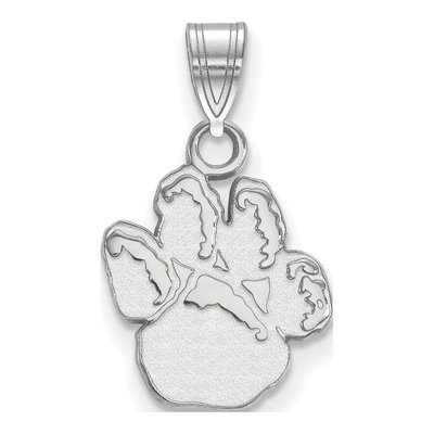 University of Pittsburgh 10K White Gold Panther Paw Small Pendant