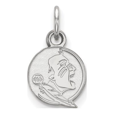 Florida State University 10K White Gold Seminole Extra Small Pendant