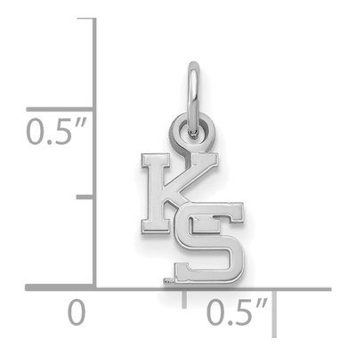 Kansas State University 10K White Gold Extra Small Pendant – view 2