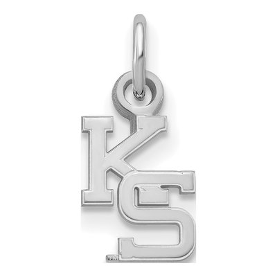 Kansas State University 10K White Gold Extra Small Pendant