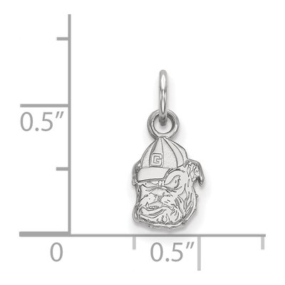 University of Georgia 10K White Gold Bulldog Extra Small Pendant – view 2