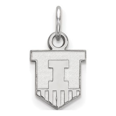 University of Illinois 10K White Gold Extra Small Victory Badge Pendant
