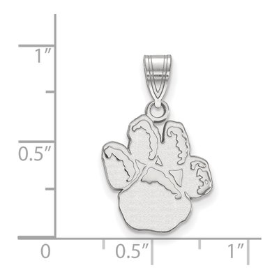 University of Pittsburgh 10K White Gold Panther Paw Medium Pendant – view 2