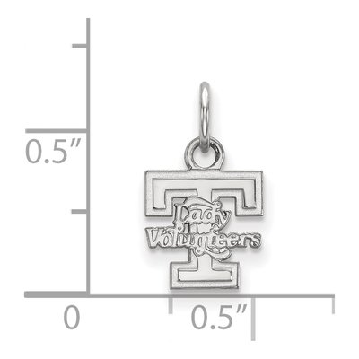 University of Tennessee 10K White Gold Extra Small Of Vols Pendant – view 2