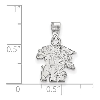 University of Kentucky 10K White Gold Wildcats Small Pendant – view 2