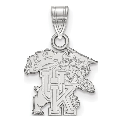 University of Kentucky 10K White Gold Wildcats Small Pendant