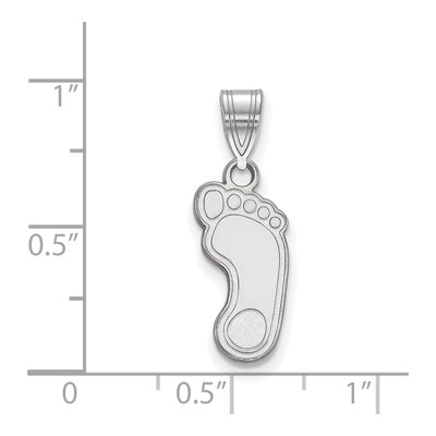 University of North Carolina 10K White Gold Tar Heel Medium Pendant – view 2
