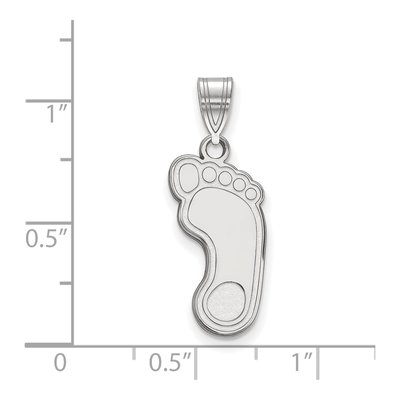 University of North Carolina 10K White Gold Tar Heel Large Pendant – view 2