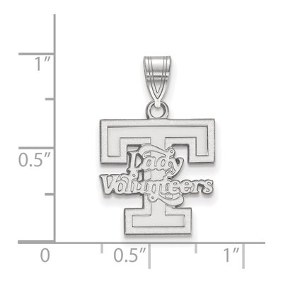University of Tennessee 10K White Gold Medium Vols Pendant – view 2