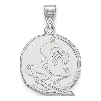 Florida State University 10K White Gold Large Seminoles Pendant
