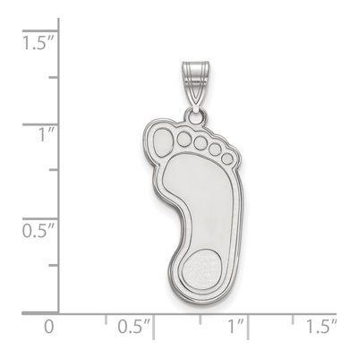 University of North Carolina 10K White Gold Tar Heel Extra Large Pendant – view 2