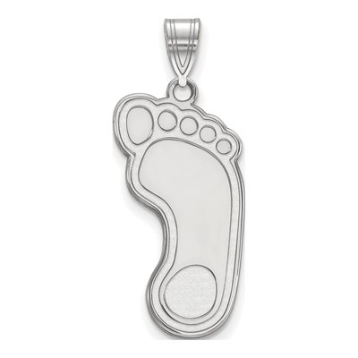 University of North Carolina 10K White Gold Tar Heel Extra Large Pendant