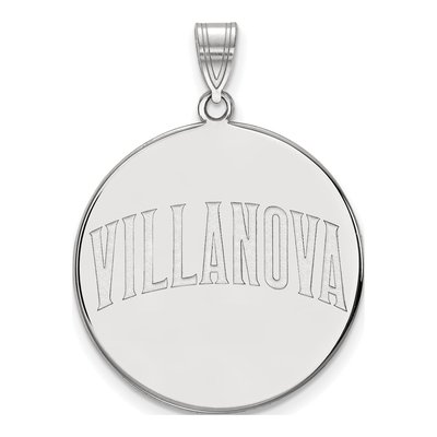 Villanova University 10K White Gold Extra Large Disc Pendant