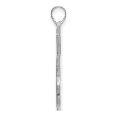 Kansas State University 10K White Gold K-S Extra Large Pendant – view 2
