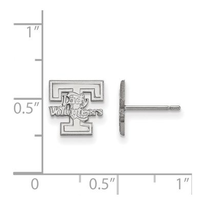 University of Tennessee 10K White Gold Volunteers Extra Small Stud Earrings – view 2