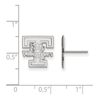University of Tennessee 10K White Gold Of Vols Stud Earrings – view 2