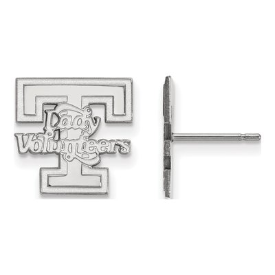 University of Tennessee 10K White Gold Of Vols Stud Earrings