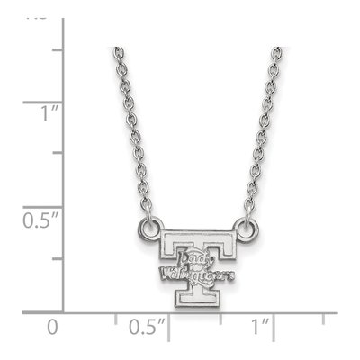 University of Tennessee 10K White Gold Volunteers Small Necklace – view 2