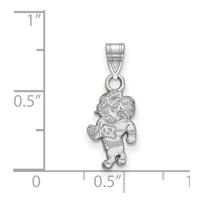 University of North Carolina 10K White Gold Ram Small Pendant – view 2