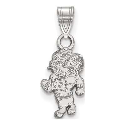 University of North Carolina 10K White Gold Ram Small Pendant