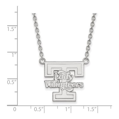 University of Tennessee 10K White Gold Volunteers Large Necklace – view 2