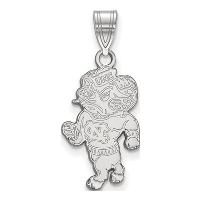 University of North Carolina 10K White Gold Ram Large Pendant
