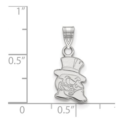 Wake Forest University 10K White Gold Demon Deacon Small Pendant – view 2