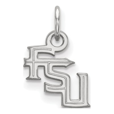 Florida State University 10K White Gold F-S-U Extra Small Pendant
