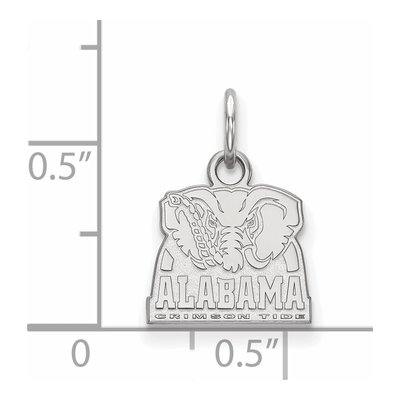 University of Alabama 10K White Gold Elephant Extra Small Pendant – view 2
