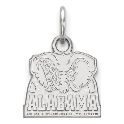 University of Alabama 10K White Gold Elephant Extra Small Pendant