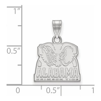 University of Alabama 10K White Gold Elephant Small Pendant – view 2