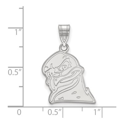 Virginia Tech 10K White Gold Hokiebird Large Pendant – view 2