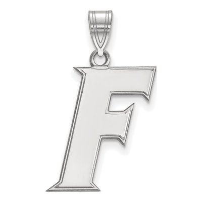 University of Florida 10K White Gold Large Letter F Pendant
