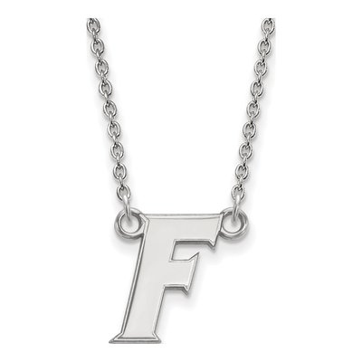 University of Florida 10K White Gold Small Letter F Necklace