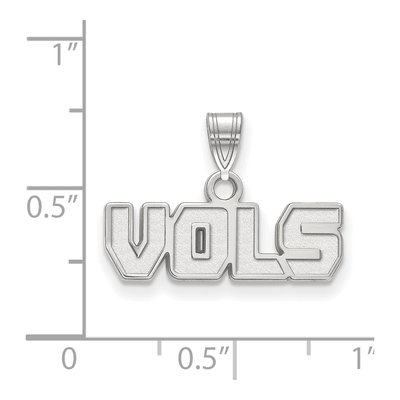 University of Tennessee 10K White Gold Vols Small Pendant – view 3