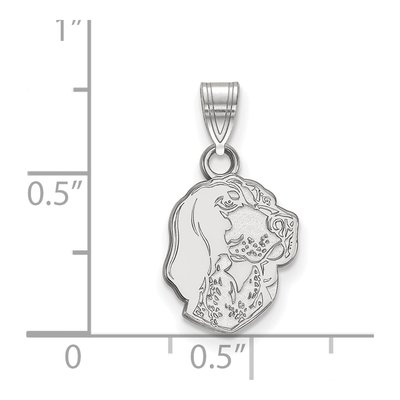 University of Tennessee 10K White Gold Smokey Small Pendant – view 2