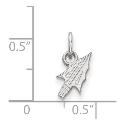 Florida State University 10K White Gold Extra Small Arrow Pendant – view 2