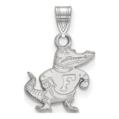 University of Florida 10K White Gold Gator Small Pendant