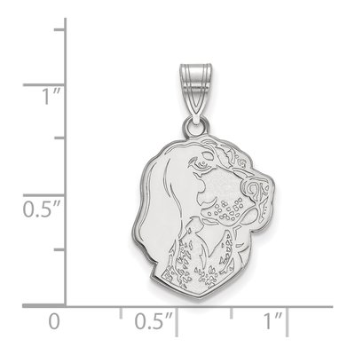 University of Tennessee 10K White Gold Smokey Large Pendant – view 2